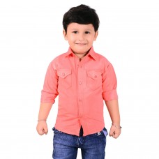 Ice Blue Casual Cotton Carrot Shirts for Baby Boys (6 Months to 9 Years)